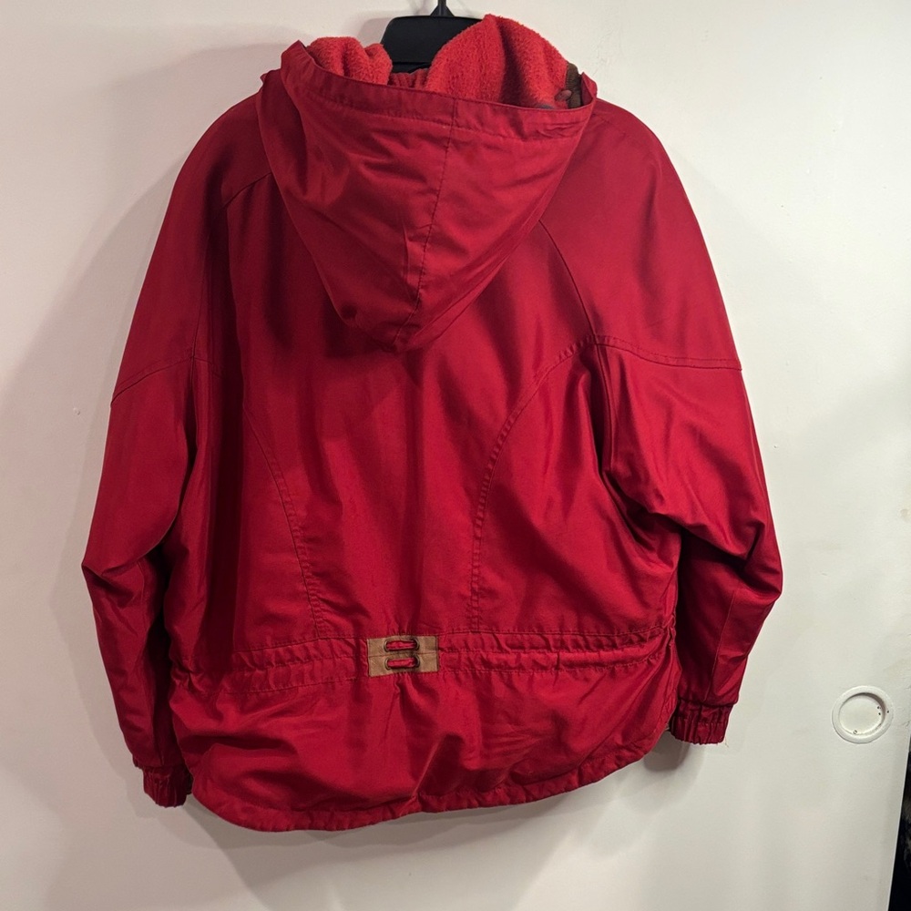 Y2K Express Red and Gray Hooded Jacket - Picture 8 of 15